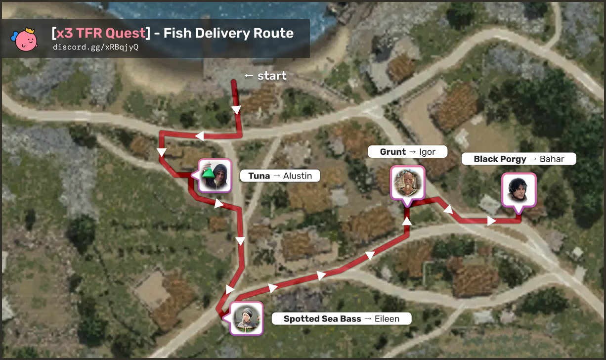 TFR fish delivery route